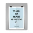 thumbnail image 5 of Scripture Walls 1 John 4:9-10 We Love Him Because He First Love Us Bible Verse Canvas Christian Wall Art Ready to Hang Unframed, 5 of 17