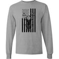 thumbnail image 3 of Inktastic Distressed Motorcycle Flag Long Sleeve T-Shirt, 3 of 5