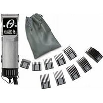 Oster Classic 76 Brushed Aluminum Color Limited Edition Hair Clipper   10 PC Comb Set