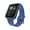 Blue Silicone Strap, variant on Fusion 3 Unisex Adult Rectangular Smart Watch, Black, Silicone Strap