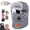 Gray, variant on Unisex Outdoor Biking Hat with Goggles, 5-in-1 Fleece Balaclava Neck Warmer