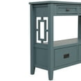 thumbnail image 3 of 36" Blue Pine Farmhouse Console Table with 4 Drawers & Shelf, Entryway Storage Furniture for Living Room, Bedroom, Kitchen, 3 of 9