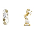 thumbnail image 1 of Espejo de pared,Espejo decorativo nórdico para colgar en la pared,Espejos de pared de metal decorativos para el hogar colgantes de pared,Figura de escritorio,Estante con estatua de caballo, 1 of 8