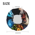 thumbnail image 4 of Kdxio Playful Colorful Dragons Flowers Print Shower Cap for Women,Elastic and Reusable,Double Waterproof Layers Bathing Hat, 4 of 6