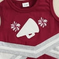 thumbnail image 5 of Tiijoy Newborn Girls Cheerleader Outfits Sleeveless Tank Top and Skirt Set, Sizes 6-12M, 5 of 5