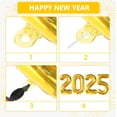 thumbnail image 3 of 2 juegos de globos de Hello 2025, accesorios para diseño de fiestas, globos de graduación, decoración de letras 2025, regalos de fiesta de Año Nuevo, película de aluminio, Navidad., 3 of 5