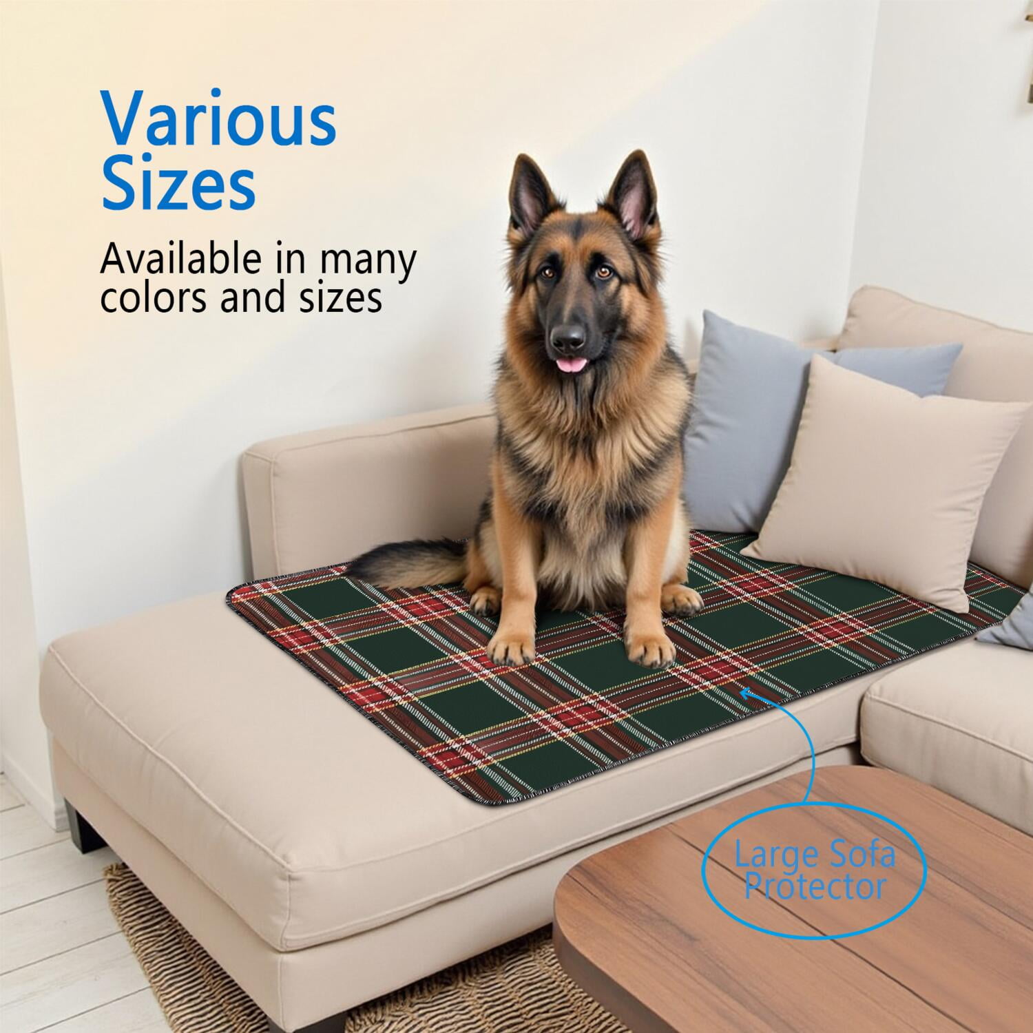Christmas Style Puppy Training Pads 35"x41" 2-Pack, Large Washable Reusable Dog Potty Mats with Enhanced Absorption Layers for Reliable Protection