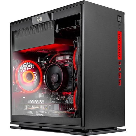 Skytech Legacy Mini Gaming PC Desktop - AMD Ryzen 7 2700 3.2GHz, GTX 1660 Super 6GB, 16GB DDR4 3000, 500GB SSD, AC WiFi, Win 10 Home, Black