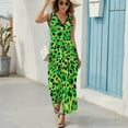 thumbnail image 6 of Animal Print Patterns Sleeveless Dress Woman Fashion Long Dresses Women's Summer Suit Dress 2025, 6 of 7