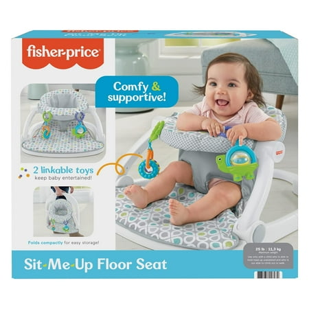 Fisher-Price Supportive Sit-Me-Up Comfy Interactive Floor Seat Infant Mat Toy