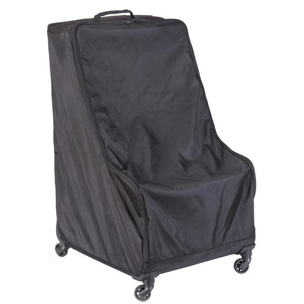 2.25 x 18.25 x 20 in. Children Car Seat Travel & Storage Bag with Wheels&#44; Black