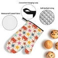 thumbnail image 3 of Daiia Crabs And Seastars Pattern Oven Mitts and Pot Holders 4 pcs Set,High Heat Resistant 500 Degree Extra Thicken Long Kitchen Cotton Oven Glove, 3 of 6