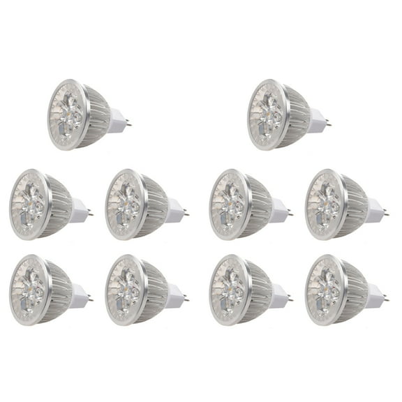 10pcs 4 X 1W GU5.3 MR16 12V Warm White LED Light Lamp Bulb Spotlight