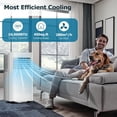 thumbnail image 2 of 4-in-1 Portable Air Conditioners with Remote Control,10000BTU Portable AC Units Cools 350 Sq.Ft with with Cool,Fan,Dehumidifier,Sleep 24H Timer，Easy Install Kit for Bedroom,Office,Dorm, 2 of 8