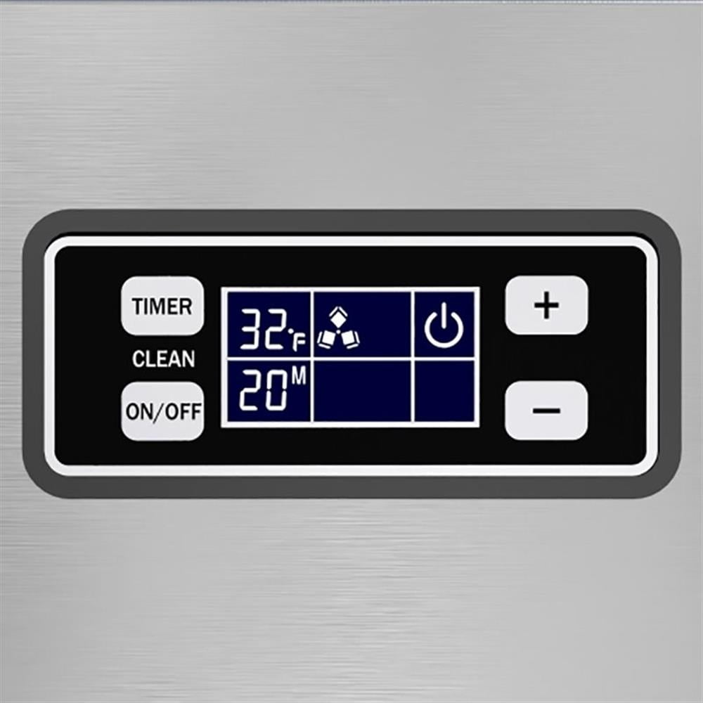 Pemberly Row Modern Undercounter Metal Ice Maker Machine in Black