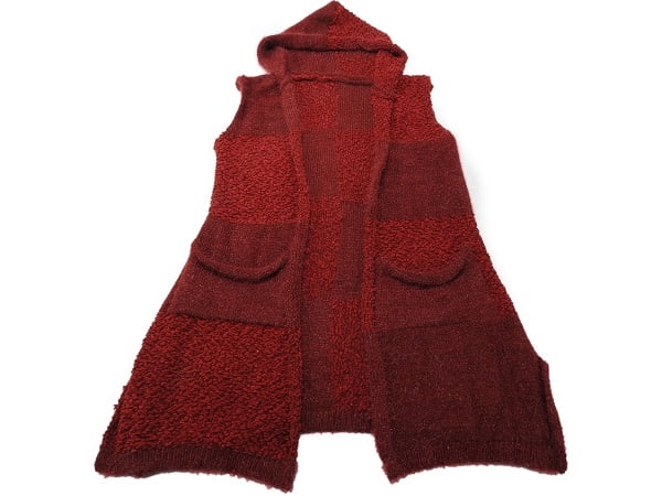 sleeveless hooded cardigan