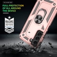 thumbnail image 5 of Galaxy S22 Case, Samsung S22 Case with HD Screen Protector,  [Military-Grade] Magnetic Ring Holder Kickstand Shockproof Protective Phone Case for Samsung Galaxy S22, Rose Gold, 5 of 8
