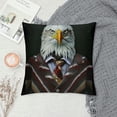 thumbnail image 2 of Orinice Bald Eagle Graphic Decorative Cushion Throw Pillow Cover for Home Sofa Living Room, Printed on Both Sides, Multi-Purpose Pillow Covers 1PC 18x18in, 2 of 5