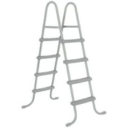 Bestway: مجموعة حمامات سباحة Steel Pro MAX 15 X 48 فوق سطح الأرض - 4231 جالون، حمام سباحة عائلي خارجي، مقاوم للتآكل والثقب، يتضمن فلترًا ومضخة وسلمًا وغطاء