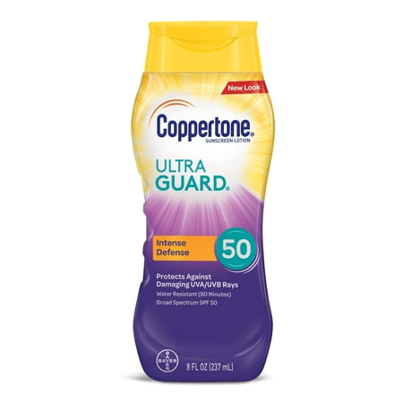 Coppertone Ultra Guard Sunscreen Lotion SPF 50, 8 fl oz