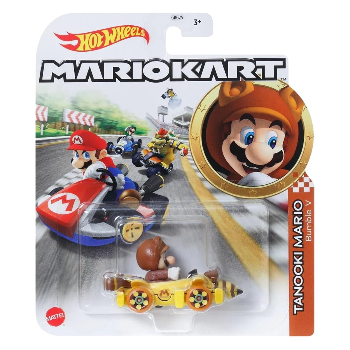 Hot Wheels Mario Kart Die-Cast Character Cars Collection, 8-Pack Set, Nintendo Gaming Characters GBG25-957J