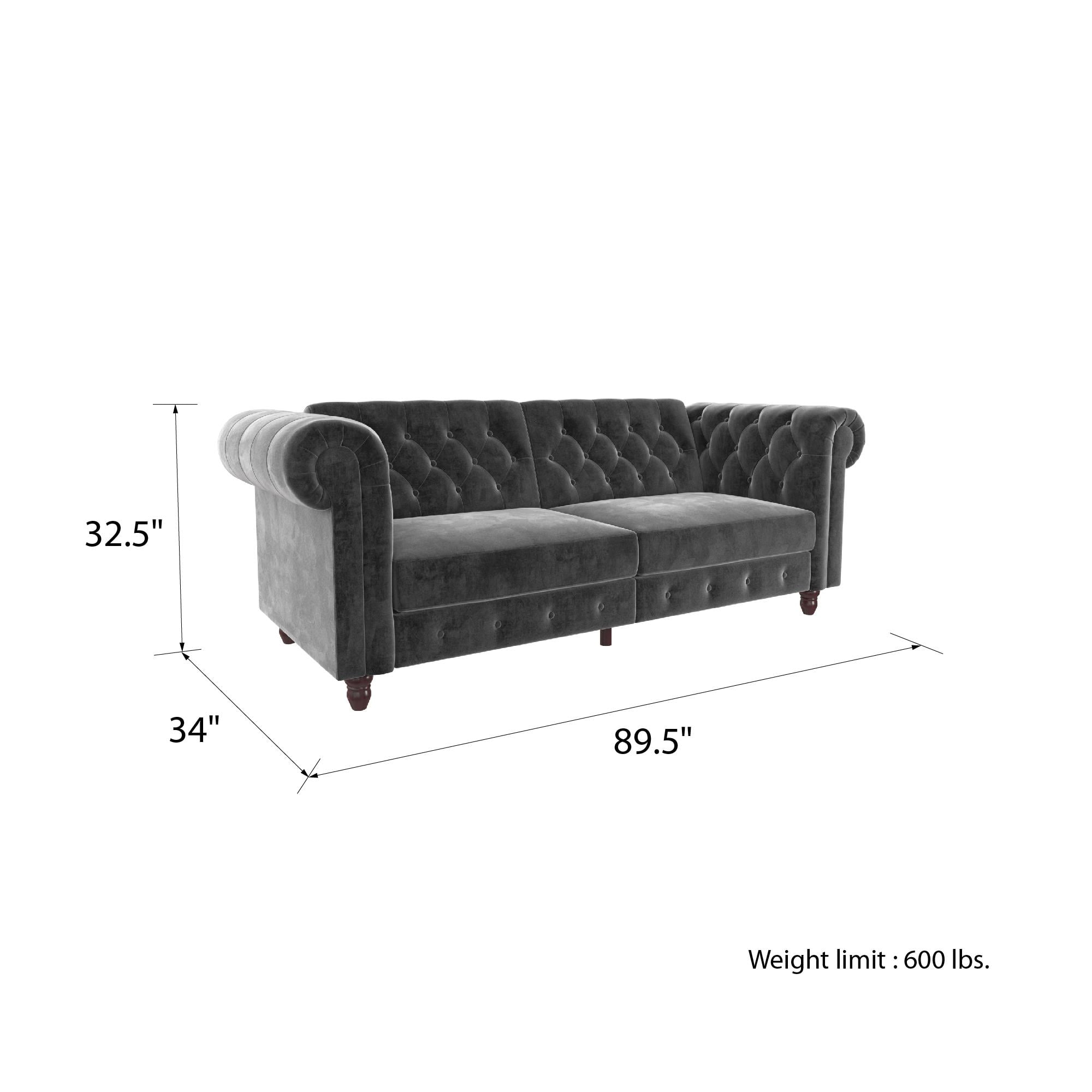 Dhp felix deals chesterfield sofa futon