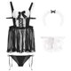 thumbnail image 1 of Gibobby Lencería mujer erótica Lenceria Extreme Sexy Dessous New Luxury Sexs Color Negro Mujeres Sexy Liguero Lencería Sex Bra and Panty Sets Lenceria Bragas(Negro, Talla única), 1 of 5