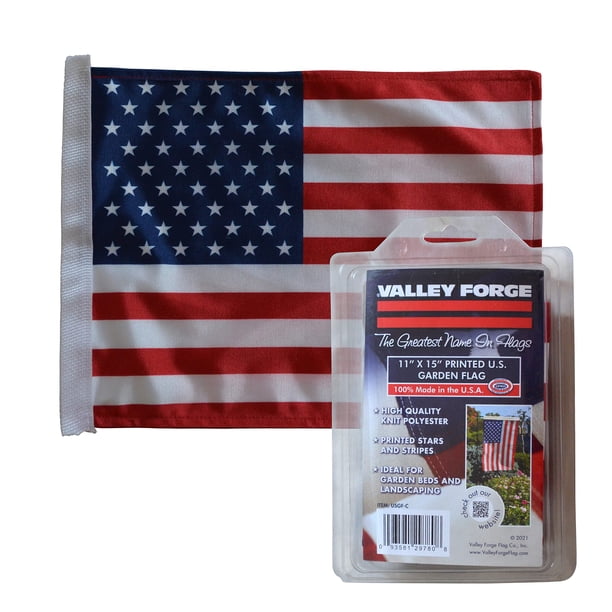 Bandera de jardín americana Banner Valley Forge, 28 x 38 cm, poliéster