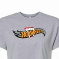 thumbnail image 3 of Hot Wheels - Halloween - Logo Bitten With Fangs - Juniors Cropped Cotton Blend T-Shirt, 3 of 5