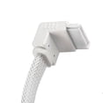 thumbnail image 2 of Cable SATA III SilverStone con bloqueo de 90 grados blanco, 2 of 6