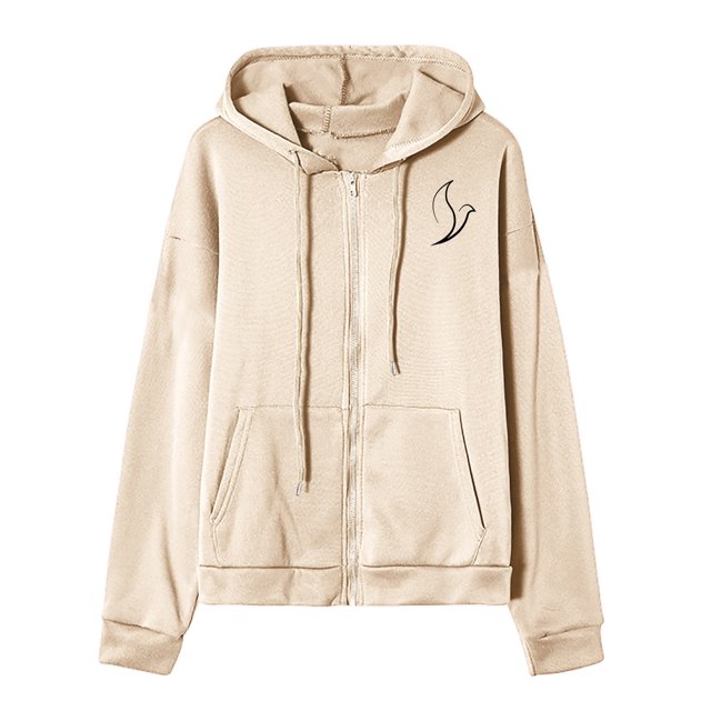 CEHVOM Mode Femmes Fermeture Éclair V-Cou Pull Tops Manches Longues Imprimé Chemisier Sweatshirt Clair