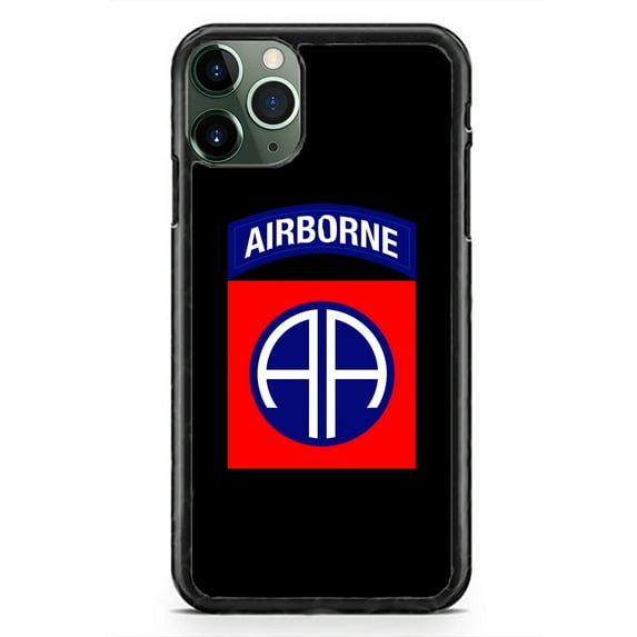 US Airborne AA All the Way Military Case Shockproof Hard Rubber Custom Case Cover For iPhone 13 Pro Max Mini 12 XS XR