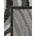thumbnail image 7 of Unique Loom Outdoor Modern Collection Area Rug - Pool (6' 1" x 9' Rectangle Charcoal/Gray), 7 of 7