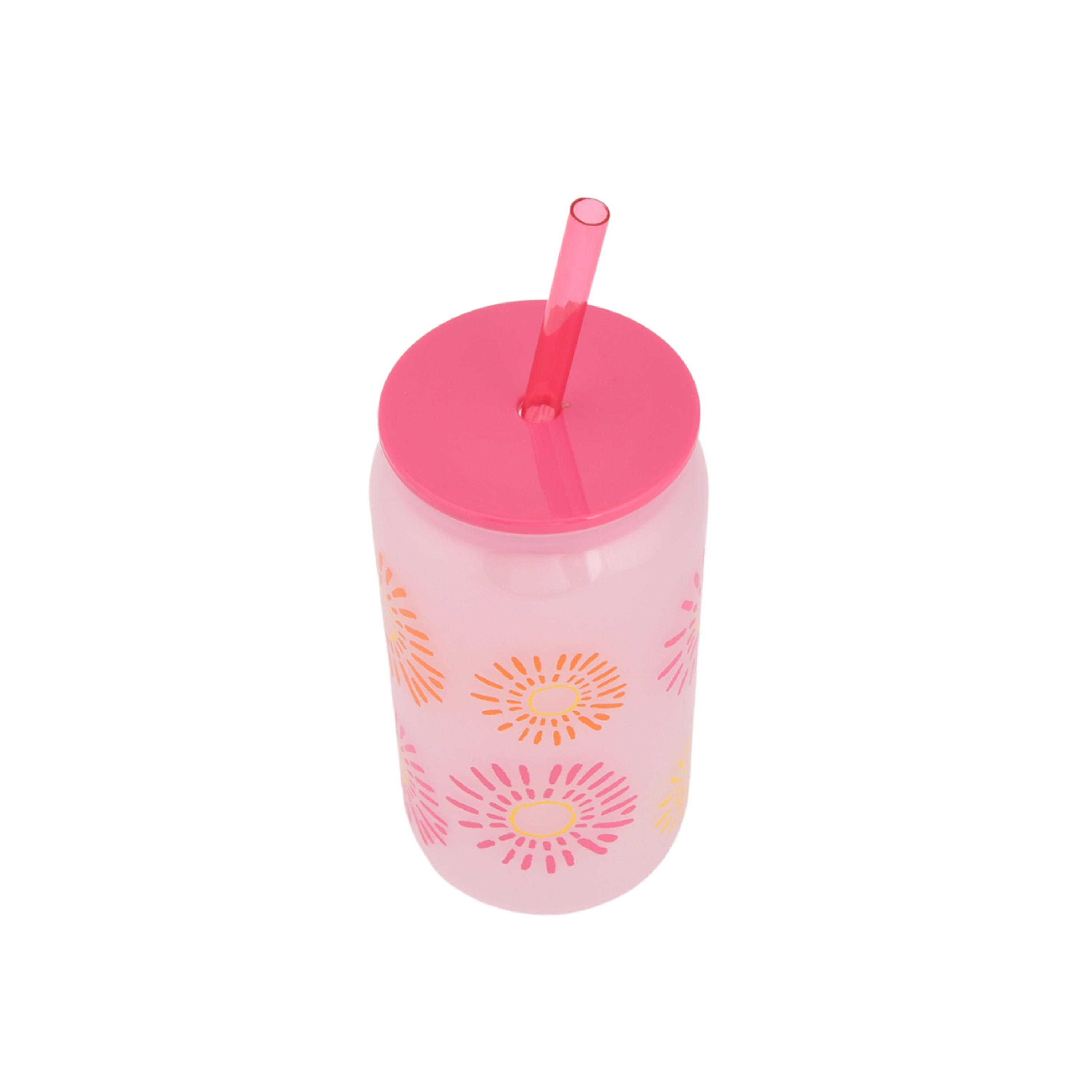 Mainstays 20-Ounce Color-Changing Acrylic Can Shape Tumbler, Sun Print