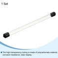 thumbnail image 3 of Clear Rigid Tube Round Plastic Tubing with Black Rubber Cap, 305mm/ 12 Inch Length, 9mmx10mm/0.35"x0.4", 1 Set, 3 of 6