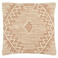 thumbnail image 2 of SAFAVIEH Lannie Knitted Medallion Accent Pillow, 18" x 18", Peach, 2 of 3