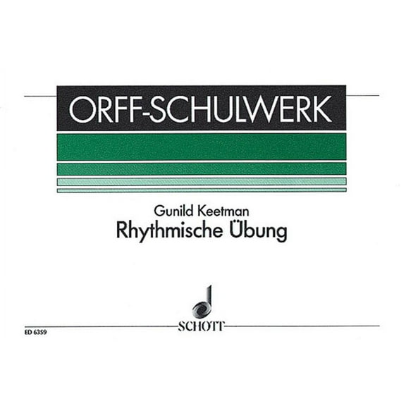 Rhythmische Ubung (Rhythmic Exercises): For Orff Instruments, (Paperback)