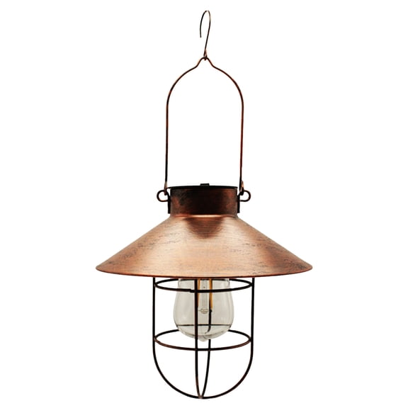 HBBKVI Solar Lights Outdoor, Outdoor Solar Lamp, Iron Art Solar Bulb, Circular Hanging Lamp, Garden Terrace Decorative Lamp
