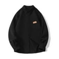 thumbnail image 2 of KIHOUT Winter Warm Coats Men Fallow Long Sleeved Lapel Shirt Coat Button-up Cardigan Jacket Long-sleeved Hoodless Casual Jacket,Size M-5XL, 2 of 4