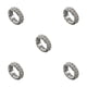 thumbnail image 1 of Anillo de promesa de boda de compromiso único Sonducket con diamantes deslumbrantes y cristal elástico plata 2 filas, 1 of 6