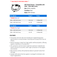 thumbnail image 2 of ABS Speed Sensor - Compatible with 2006 - 2009 GMC Envoy 2007 2008, 2 of 2