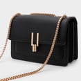 thumbnail image 5 of Bolsos cruzados con bloques de color para mujer, bolsos cruzados de cuero, bolsos lindos de diseñador, bolso de hombro, tamaño mediano, 5 of 5