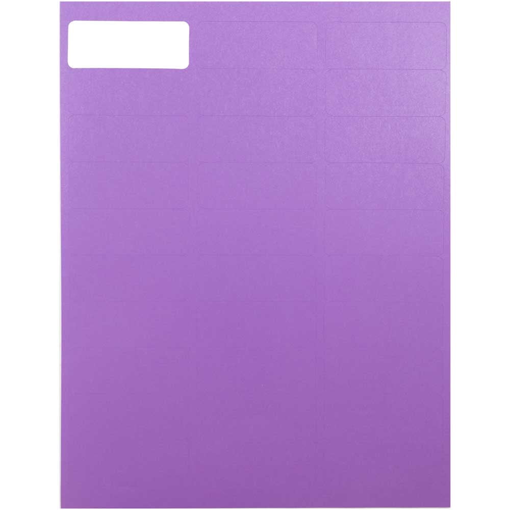 JAM Paper Return Address Labels, 1 x 2 5/8, Violet Purple, 120 per Pack