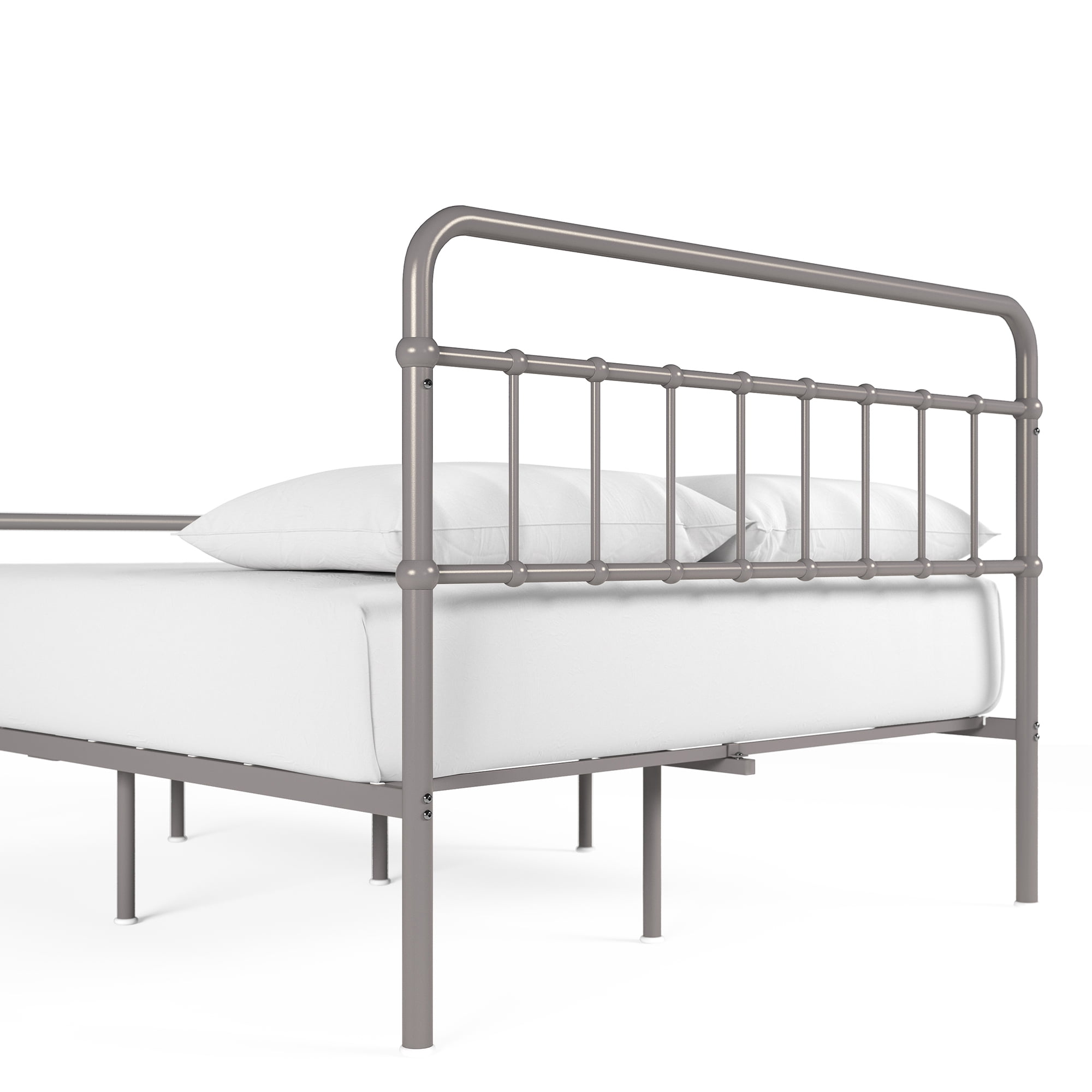 Zinus Florence 42" Metal Platform Bed Frame, Grey, Full