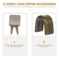 thumbnail image 3 of 1 Set of Sewing Zipper Stops Kit Wear-resistant Zipper Replace Stops Convenient Zipper Stops, 3 of 6