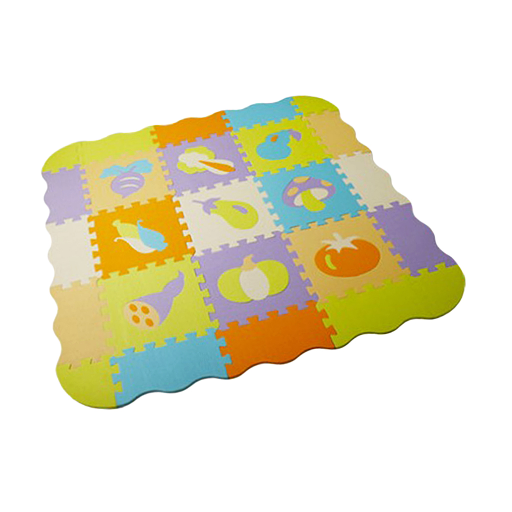 Baby Play EVA Mat Puzzle with Fence Interlocking Floor Tiles Kids Games