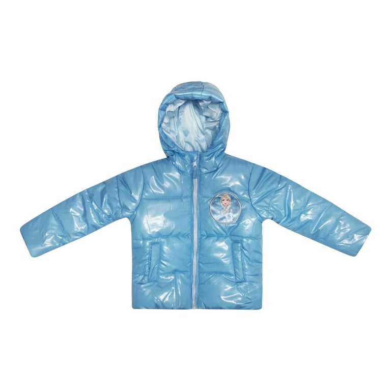 Disney Frozen Elsa Princess Anna Girls Puffer Jacket Toddler to Little Kid