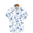 thumbnail image 2 of AHTJRT Men's Summer Beach Shirt Pineapple Geometry Casual Beach Outings Multicolor 2XL, 2 of 5