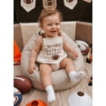 thumbnail image 3 of Newborn Football Romper Baby Boy Girl My 1st Football Season Embroidery Corduroy Overalls Infant One Piece Bodysuit Game Day Outfit, 3 of 8