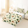 thumbnail image 5 of Manfei Woodland Camping Print Twin Sheets,Green Trees Bedding,3-Piece,1 Fitted Sheet and 1 Pillowcase, 5 of 6